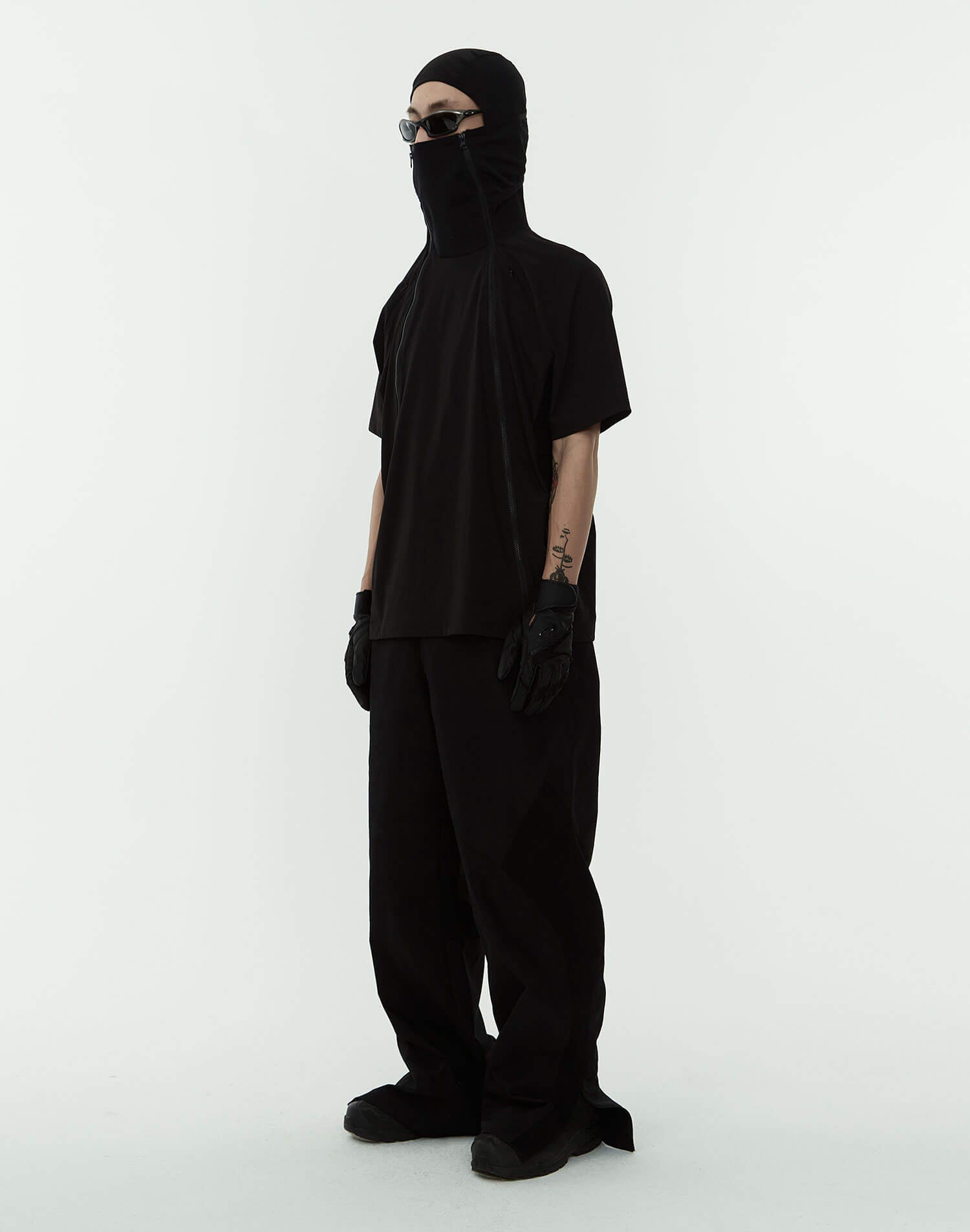 Balaclava Short Sleeve Zip-up